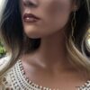 N6718G Boucles d'oreilles bohème chic longues acier inoxydable argenté - Bijoux Boucles d oreilles fantaisie Ninanina