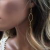 N6718J Boucles d'oreilles bohème chic longues acier inoxydable argenté - Bijoux Boucles d oreilles fantaisie Ninanina