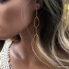 N6718K Boucles d'oreilles bohème chic longues acier inoxydable argenté - Bijoux Boucles d oreilles fantaisie Ninanina