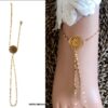 N6730 Bracelet de pied femme Acier inoxydable doré plaqué or - Bijoux Bracelets en ligne Ninanina