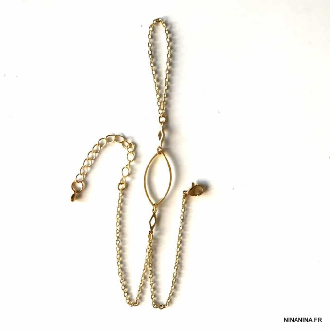 N6740a Bracelet et bague femme doré acier inoxydable or - Bijoux Bracelets Femmes en ligne Ninanina