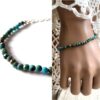 N6741 Bracelet turquoise véritable et argent pour femme - Bijoux Bracelets en ligne Ninanina