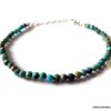 N6741a Bracelet turquoise véritable et argent pour femme - Bijoux Bracelets en ligne Ninanina