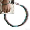 N6741c Bracelet turquoise véritable et argent pour femme - Bijoux Bracelets en ligne Ninanina