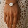 N6743a Bracelet oeil de sainte lucie pas cher fait main porte-bonheur - Bijoux Bracelets coquillages en ligne Ninanina