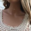 N6756 collier ras de cou infini femme argent 925 - Bijoux Colliers en ligne Ninanina