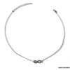 N6756c collier ras de cou infini femme argent 925 - Bijoux Colliers en ligne Ninanina