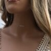 N6756e collier ras de cou infini femme argent 925 - Bijoux Colliers en ligne Ninanina