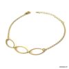 N6773p Chaine autour de la cheville femme plaqué or - Bijoux Bracelets en ligne Ninanina