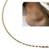 N6780D Chaine de cheville or 18 carats femme maille fantaisie - Bijoux de pieds en ligne Ninanina
