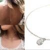 N6790c Collier de dos Swarovski et argent pendentif goutte pour femme - Bijoux Colliers en ligne Ninanina