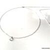 N6790e Collier de dos Swarovski et argent pendentif goutte pour femme - Bijoux Colliers en ligne Ninanina