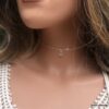N6790g Collier de dos Swarovski et argent pendentif goutte pour femme - Bijoux Colliers en ligne Ninanina