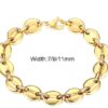 N6576f Bracelet grain de café or plaqué pour homme - Bijoux bracelets-en ligne Ninanina