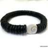 N6810 Bracelet œil st lucie homme porte bonheur perles bois noir - Bijoux Bracelets en ligne Ninanina