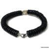 N6810a Bracelet œil st lucie homme porte bonheur perles bois noir - Bijoux Bracelets en ligne Ninanina