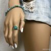 N6827d Bague turquoise femme argent 925 massif réglable - Bijoux Bagues en ligne Ninanina