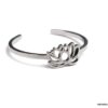 N6834d Bague pour pied ou phalange lotus acier inoxydable argent - Bijoux Bagues de pied en ligne Ninanina