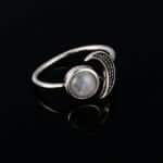 PROSILVER Bague Large Argent 925 pour Homme Femme - Anneau Ouverte Réglable 10mm de Large