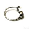N6847h bague croissant de lune pierre de lune - Bijoux Bagues en ligne Ninanina
