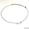 N6855c Ras de cou perles blanches acier inoxydable argent femme - Bijoux Colliers en ligne Ninanina