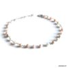 N6879i Chaine de cheville argent rose opale naturelle femme - Bijoux Chaines en ligne Ninanina