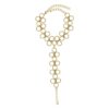 N6889a Chaine de pied en or plaqué originale large maille femme - Bijoux de pied en ligne Ninanina
