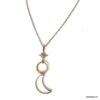 N6900f Collier lune soleil étoile acier inoxydable argent - Bijoux Colliers en ligne Ninanina