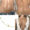 N6943e Chaîne de taille or 18 carats plaqué oxyde de zirconium blanc - Bijoux Chaines en ligne Ninanina