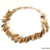 N6950e Bracelet feuilles plaqué or femme style boheme chic - Bijoux Bracelets en ligne Ninanina