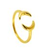 N6968 Bague lune or plaqué sur argent femme réglable - ajustable - Bijoux Bagues en ligne Ninanina