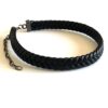 N6974 Bracelet de cheville tressé en cuir noir pour homme - Bijoux de pieds en ligne Ninanina