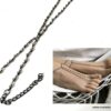 N6987a Bijou pyrite noir - Bracelet chaine de pied pierre fine - Bijoux Bracelets en ligne Ninanina