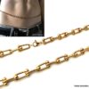 N7017a Chaine taille homme plaqué or maille fantaisie doré - Bijoux Chaines en ligne Ninanina