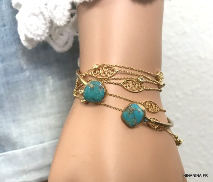 N7140f Chaine taille or plaqué oxyde de zirconium - bijou de hanche - Bijoux de corps en ligne Ninanina