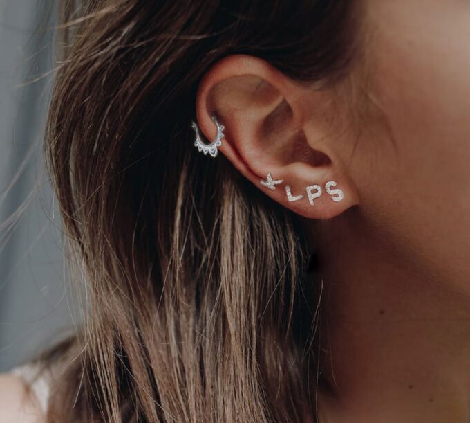 N7035a Mini créole argent 925 massif femme boheme chic - Bijoux Boucles d'oreilles en ligne Ninanina