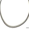 N7040f Chaine torsade pour homme Acier inoxydable chirurgical argent - Bijoux Chaines en ligne Ninanina