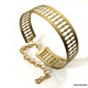 N7064e Bijou de cheville femme en laiton doré - Bracelet pied bohème - Bijoux de pied en ligne Ninanina