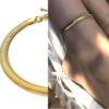N7077f gBracelet cheville femme plaqué or chaine maille serpent plate - Bijoux de pied en ligne Ninanina