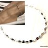 N7079c Chaine de cheville 30 cm maille fantaisie argent femme - Bijoux de pied en ligne Ninanina