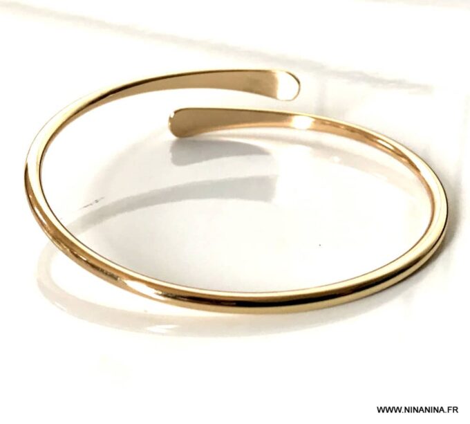 N7097f Bracelet de bras egyptien femme en laiton doré - Bijoux Bracelets en ligne Ninanina