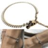 N7108g Bracelet de cheville indien en argent chaine acier inoxydable - Bijoux de pied en ligne Ninanina