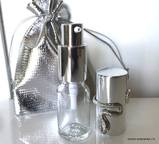 N7192b Flacon pompe vide rechargeable en verre 10 ml - Accessoires de mode en ligne Ninanina