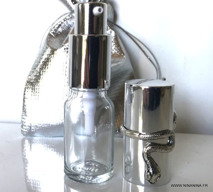 N7192d Flacon pompe vide rechargeable en verre 10 ml - Accessoires de mode en ligne Ninanina