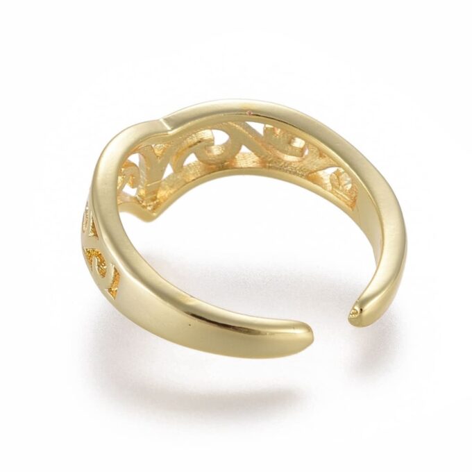 N7133b Bague d'orteil doré pied ou phalange femme laiton or - Bijoux Bagues de pieds dorées en ligne Ninanina
