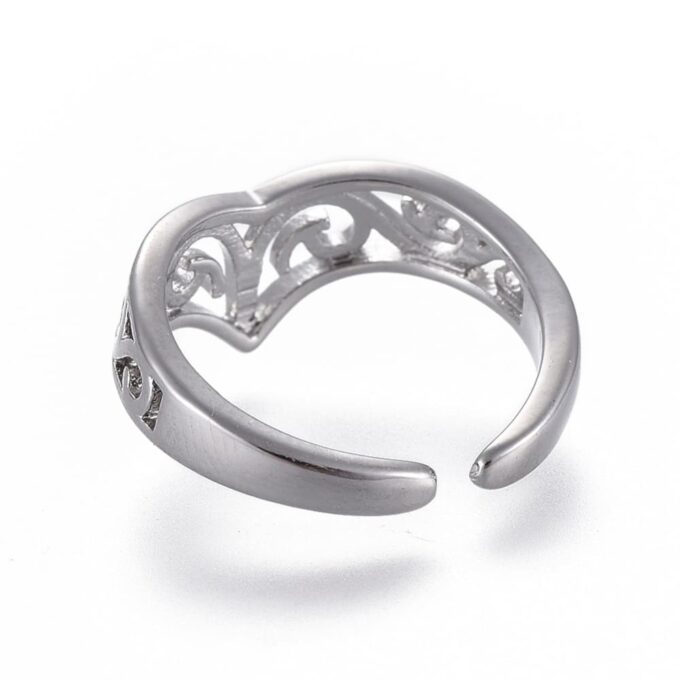 N7135d Bague bout de doigt or réglable de phalange ou orteil - Bijoux Bagues de phalanges en ligne Ninanina