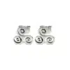 N7136a Boucles d oreilles triskel clou Acier inoxydable argente - Bijoux d'oreille hommes en ligne Ninanina