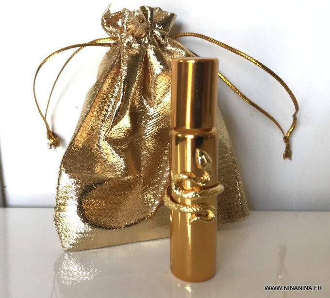 N7196d Roll on vide 10 ml rechargeable - Flacon parfum serpent - Accessoires der mode en ligne Ninanina