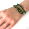 N7161b Bracelet Chrysocolle pierres vertes 6 mm pour femme - Bijoux Bracelets en ligne Ninanina