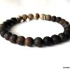 Bracelet pierre marron jaspe paysage et pierre naturelle
